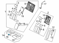 OEM Kia K5 Pad Assembly-Rear Seat C Diagram - 89150L3020