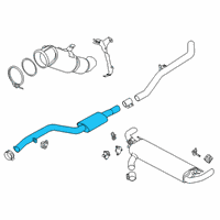 OEM 2022 BMW X5 Front Muffler Diagram - 18-30-7-935-428