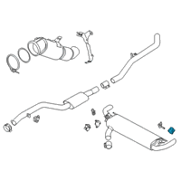 OEM 2019 BMW X7 Rubber Mounting Diagram - 18-30-8-657-332