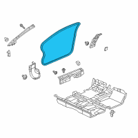 OEM 2012 Honda Civic Seal, FR. Door Opening Diagram - 72315-TS8-A01