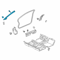 OEM 2014 Honda Civic Garnish, R. FR. Pillar *NH686L* (WARM GRAY) Diagram - 84105-TS8-A32ZA