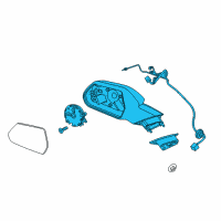 OEM 2019 Chevrolet Camaro Mirror Assembly Diagram - 84561626