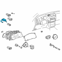 OEM Toyota RAV4 Blower Motor Switch Diagram - 84732-42020