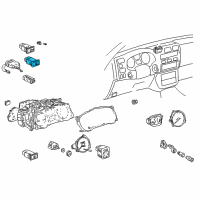 OEM 1991 Toyota Land Cruiser Hazard Switch Diagram - 84332-42010