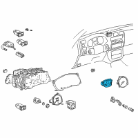 OEM 1997 Toyota RAV4 Gauge Assy, Combination Diagram - 83882-42010