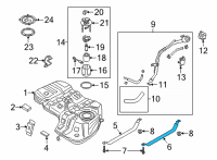 OEM Kia Sorento Band Assembly-Fuel Tank Diagram - 31210R5000