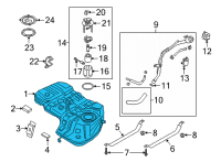 OEM Hyundai Santa Fe Tank Assembly-Fuel Diagram - 31150-S2250