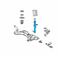 OEM 2000 Ford Focus Strut Diagram - 3S4Z-18124-AA