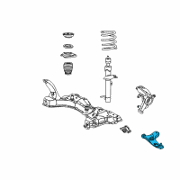 OEM 2007 Ford Focus Lower Control Arm Diagram - 7S4Z-3078-A