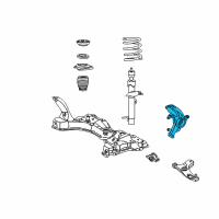 OEM 2003 Ford Focus Knuckle Diagram - 2M5Z-3K185-BA