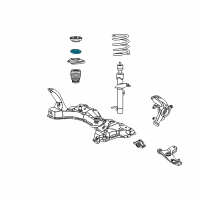 OEM 2000 Ford Focus Strut Bushings Diagram - YS4Z-18198-AAA