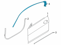 OEM 2022 BMW M8 Gran Coupe SEALING SIDE FRAME LEFT Diagram - 51-76-7-435-443