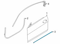 OEM BMW 840i xDrive Gran Coupe JOINT SEALING ENTRANCE DOOR Diagram - 51-33-7-435-433