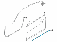 OEM BMW M8 Gran Coupe JOINT SEALING ENTRANCE DOOR Diagram - 51-33-7-435-433