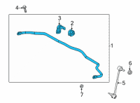 OEM 2022 Hyundai Elantra Bar Assembly-FR STABILIZER Diagram - 54810-AA000