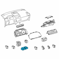 OEM Lexus Switch Assembly, Luggage Diagram - 84840-75010