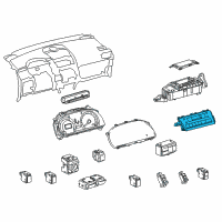 OEM 2010 Lexus HS250h Control & Panel Assy, Integration Diagram - 84010-75030