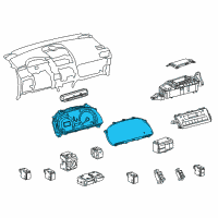 OEM 2010 Lexus HS250h Meter Assy, Combination Diagram - 83800-75020