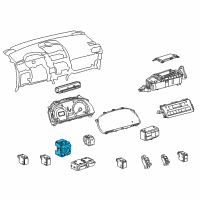 OEM Lexus HS250h Switch Assy, Outer Mirror Diagram - 84872-75040