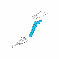 OEM 2018 Dodge Charger C Pillar Inner Diagram - 6VX50DX9AA