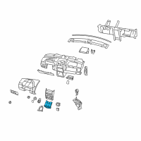 OEM 2010 Dodge Grand Caravan Holder-Instrument Panel Diagram - ZS681K5AA