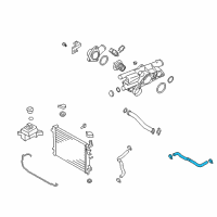 OEM 2010 Kia Optima Hose-Radiator Upper Diagram - 254112G300