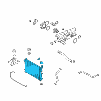 OEM 2008 Kia Optima Radiator Assembly Diagram - 253103K090