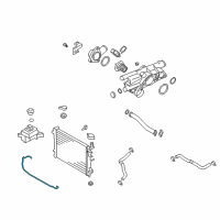 OEM Kia Optima Pipe Assembly-Water Diagram - 254432G500