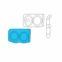 OEM Dodge Ram 2500 Park And Turn Headlamp Diagram - 55077795AD