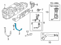 OEM 2022 Ram 1500 Strap-Fuel Tank Diagram - 52029891AB