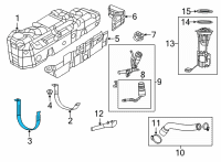 OEM Ram Strap-Fuel Tank Diagram - 52030458AB