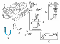 OEM 2019 Ram 1500 Strap-Fuel Tank Diagram - 52030458AB