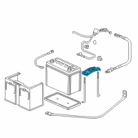 OEM 2008 Honda S2000 Plate, Battery Setting Diagram - 31512-SR3-000