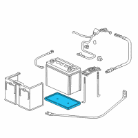 OEM 1998 Honda CR-V Box Assembly, Battery Diagram - 31521-SR3-000