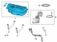 OEM Chrysler Pacifica Tank-Fuel Diagram - 68319398AC