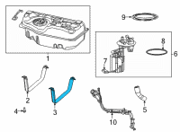 OEM Chrysler Pacifica Strap-Fuel Tank Diagram - 52029563AB