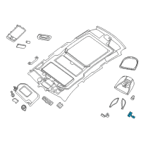 OEM 2011 Infiniti M56 Switch Sunroof Diagram - 25450-1MA0A