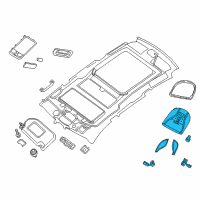 OEM Infiniti QX60 Lamp Assembly Map Diagram - 26430-3JA7A