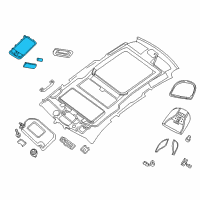 OEM 2020 Infiniti QX60 Lamp Assembly-Room Diagram - 26410-1A68A