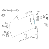 OEM 2011 Chrysler 200 Link-Key Cylinder To Latch Diagram - 5008961AA