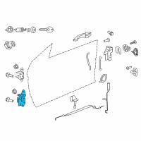 OEM 2011 Chrysler 200 Hinge-Front Door Lower Diagram - 5155095AE
