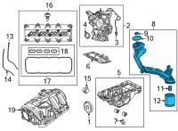 OEM 2021 Jeep Grand Cherokee L Adapter-Oil Filter Diagram - 68454511AD