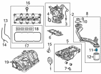 OEM Jeep Grand Wagoneer OIL FILTER ADAPTER Diagram - 68453088AA