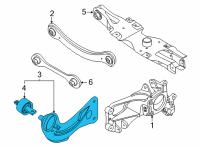 OEM 2022 Ford Maverick ARM ASY - REAR SUSPENSION Diagram - NZ6Z-5500-A