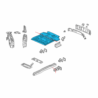 OEM Chevrolet Venture Panel Asm-Rear Floor Diagram - 15205452