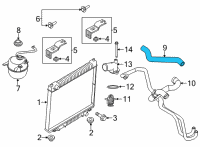 OEM 2019 Ford E-350 Super Duty Upper Hose Diagram - GC2Z-8260-A