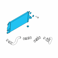 OEM 2019 Nissan Titan XD Charge Air Cooler Diagram - 14461-EZ40B