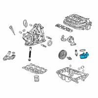 OEM 2014 Acura RLX Cooler, Engine Oil (Denso) Diagram - 15500-R9P-A01