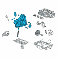 OEM 2019 Acura RLX Pump Assembly, Oil Diagram - 15100-R9P-A01