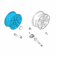 OEM 2018 Ford EcoSport Wheel, Alloy Diagram - GN1Z-1007-F